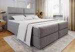 Čalouněná postel boxspring MULEN + topper