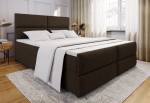 Čalouněná postel boxspring MULEN + vrchní matrace