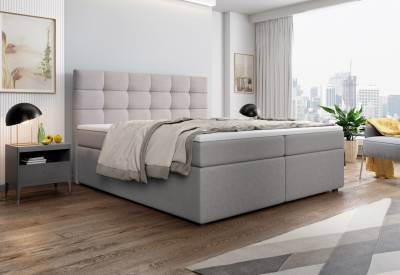 Čalouněná postel boxspring PALMA + topper