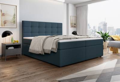 Čalouněná postel boxspring PALMA + vrchní matrace