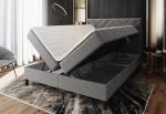 Čalouněná postel boxspring ROKIS + topper