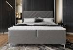 Čalouněná postel boxspring ROKIS + topper
