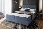 Čalouněná postel boxspring ROKIS + topper