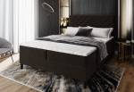 Čalouněná postel boxspring ROKIS + topper