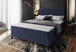 Čalouněná postel boxspring ROKIS + topper