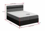 Čalouněná postel boxspring MODENA + vrchní matrace