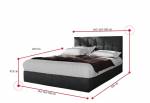 Čalouněná postel boxspring PORIO