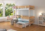 Dětská patrová postel ETAPO + matrace