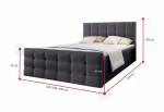 Čalouněná postel boxspring AMON