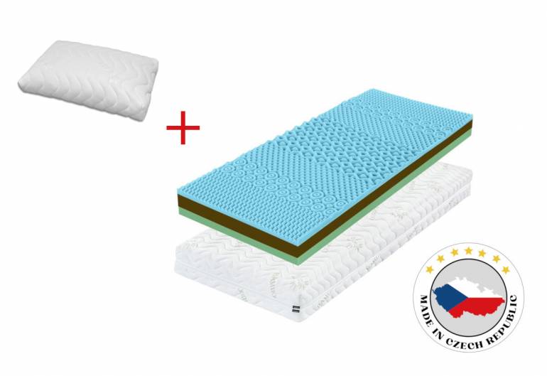 Pěnová matrace VISCO XXL + polštář ZDARMA