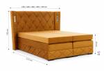 Čalouněná postel boxspring FOCUS LUX