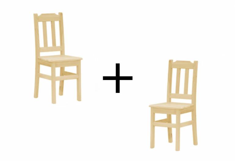 Akční set 1+1 dřevěná jídelní židle SAFIR
