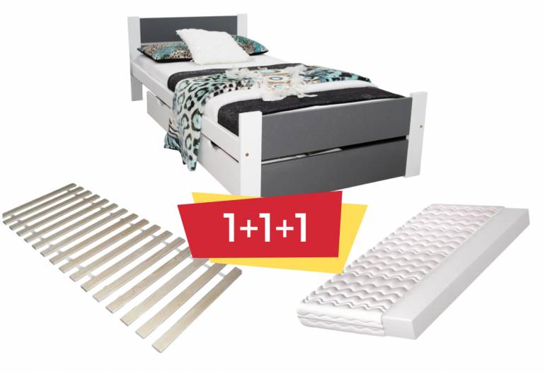 Postel LEA + matrace + rošt ZDARMA