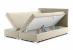 Čalouněná postel boxspring GRENLLAND + topper