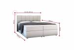 Čalouněná postel boxspring RIVA