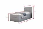 Čalouněná postel boxspring DALMINE