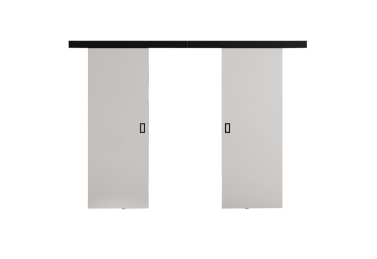 Supermobel Posuvné dveře WERDI DUO + Tichý dojezd, 172x205x1,6, bílá