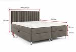 Čalouněná postel boxspring EX