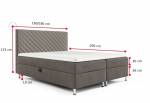 Čalouněná postel boxspring EX 2