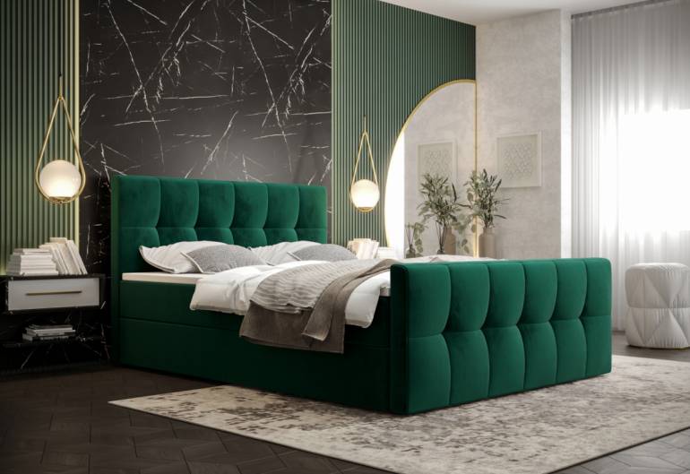 Čalouněná postel boxspring MANHATTAN