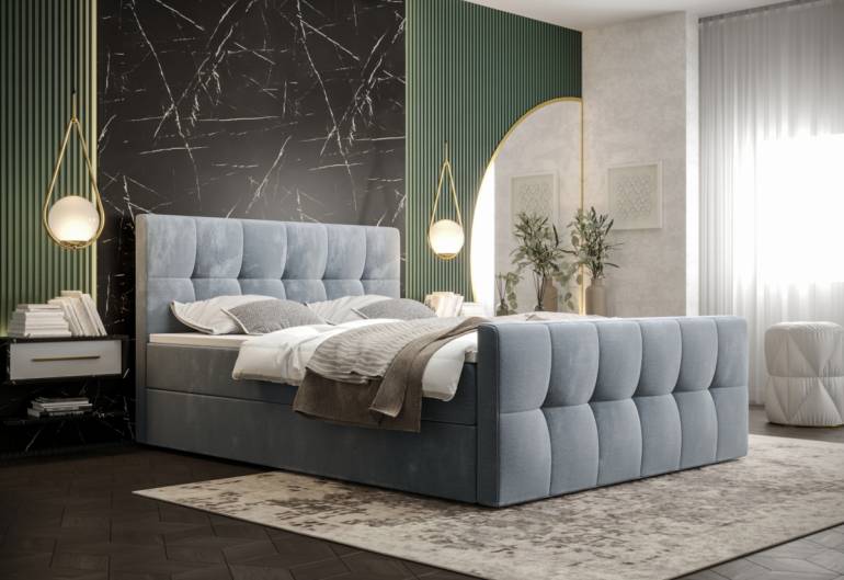 Čalouněná postel boxspring MANHATTAN 2