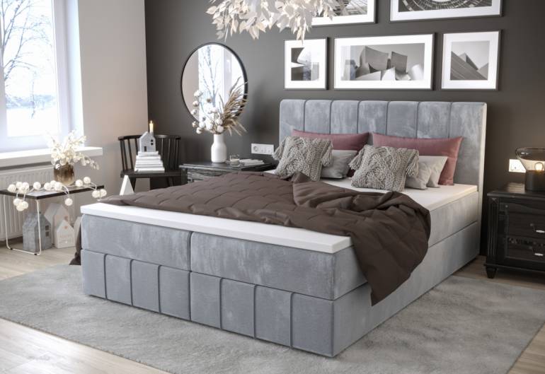Čalouněná postel boxspring BAHAMA 2