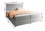 Čalouněná boxspring postel MADO