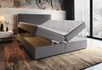 Čalouněná boxspring postel MADO