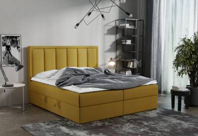 Čalouněná boxspring postel VOXI
