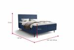 Čalouněná postel boxspring NARA comfort