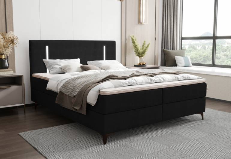 Čalouněná postel boxspring ONO 2 comfort