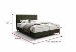 Čalouněná postel boxspring INAO 2 comfort