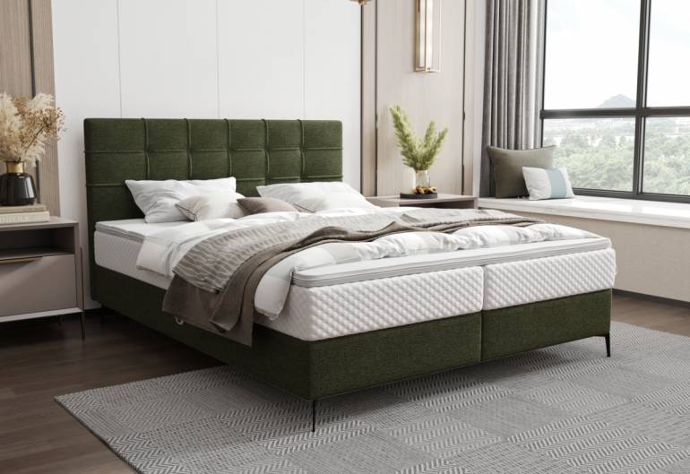 Čalouněná postel boxspring INAO 2 comfort