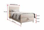Jednolůžková postel boxspring FLO