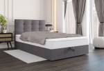 Jednolůžková čalouněná postel boxspring DUO P