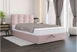 Jednolůžková čalouněná postel boxspring DUO P