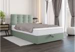 Jednolůžková čalouněná postel boxspring DUO P