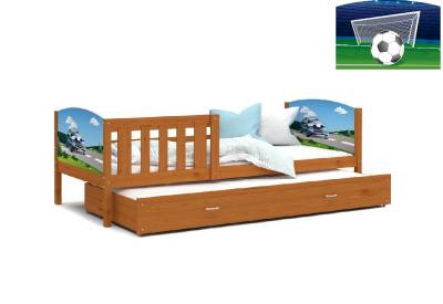 Dětská postel TAMI P2 s potiskem + matrace + rošt
