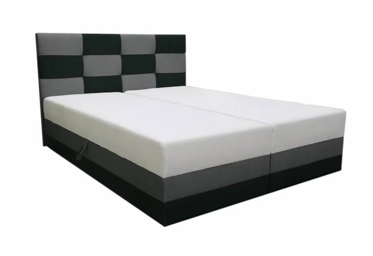 Čalouněná manželská postel MONA + matrace