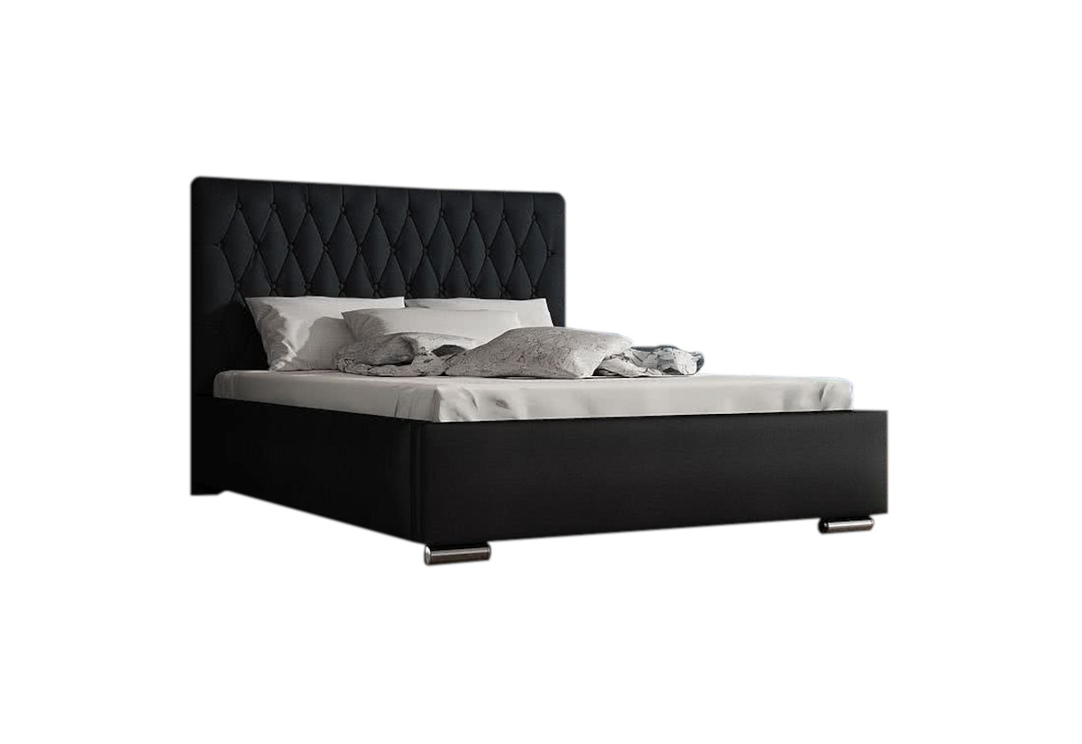 Supermobel Čalouněná postel SIENA + rošt + matrace, Siena01 s knoflíkem/Dolaro08, 120x200