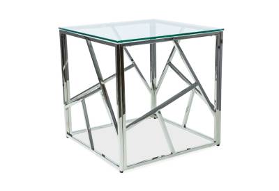 Konferenční stolek ESCADA B, 55x55x55, sklo/chrom