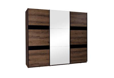 Posuvná šatní skříň DENVER 250 cm