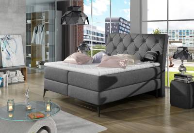 Čalouněná postel boxspring LAOS + úložný prostor
