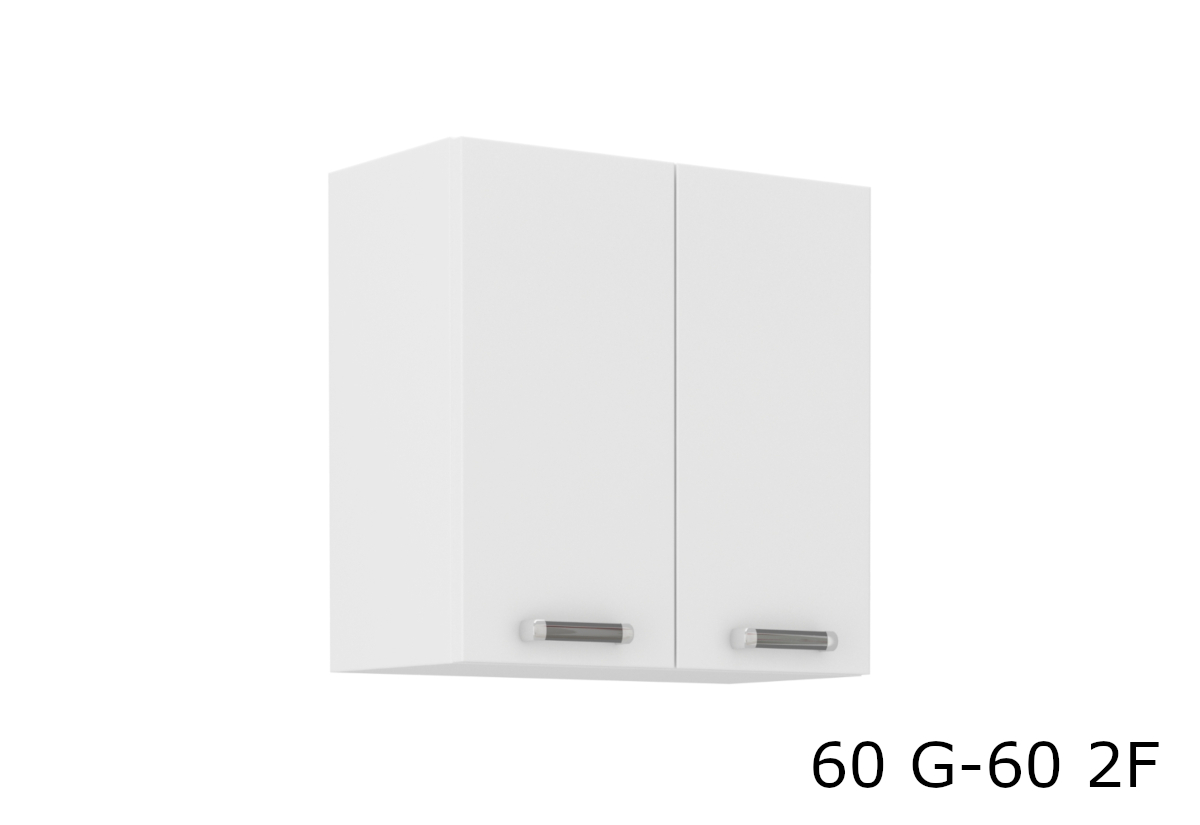 Supermobel Kuchyňská skříňka horní dvoudveřová OMEGA 60 G-60 2F, 60x60x31, bílá