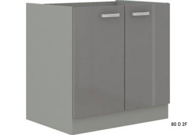 Kuchyňská skříňka dolní dvoudveřová GREY