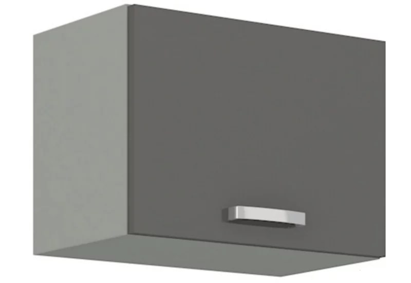 Supermobel Kuchyňská skříňka horní GREY 50 GU-36 1F, 50x36,5x31, šedá/šedá lesk