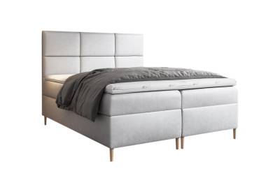 Čalouněná postel boxspring FAVA + úložný prostor + topper