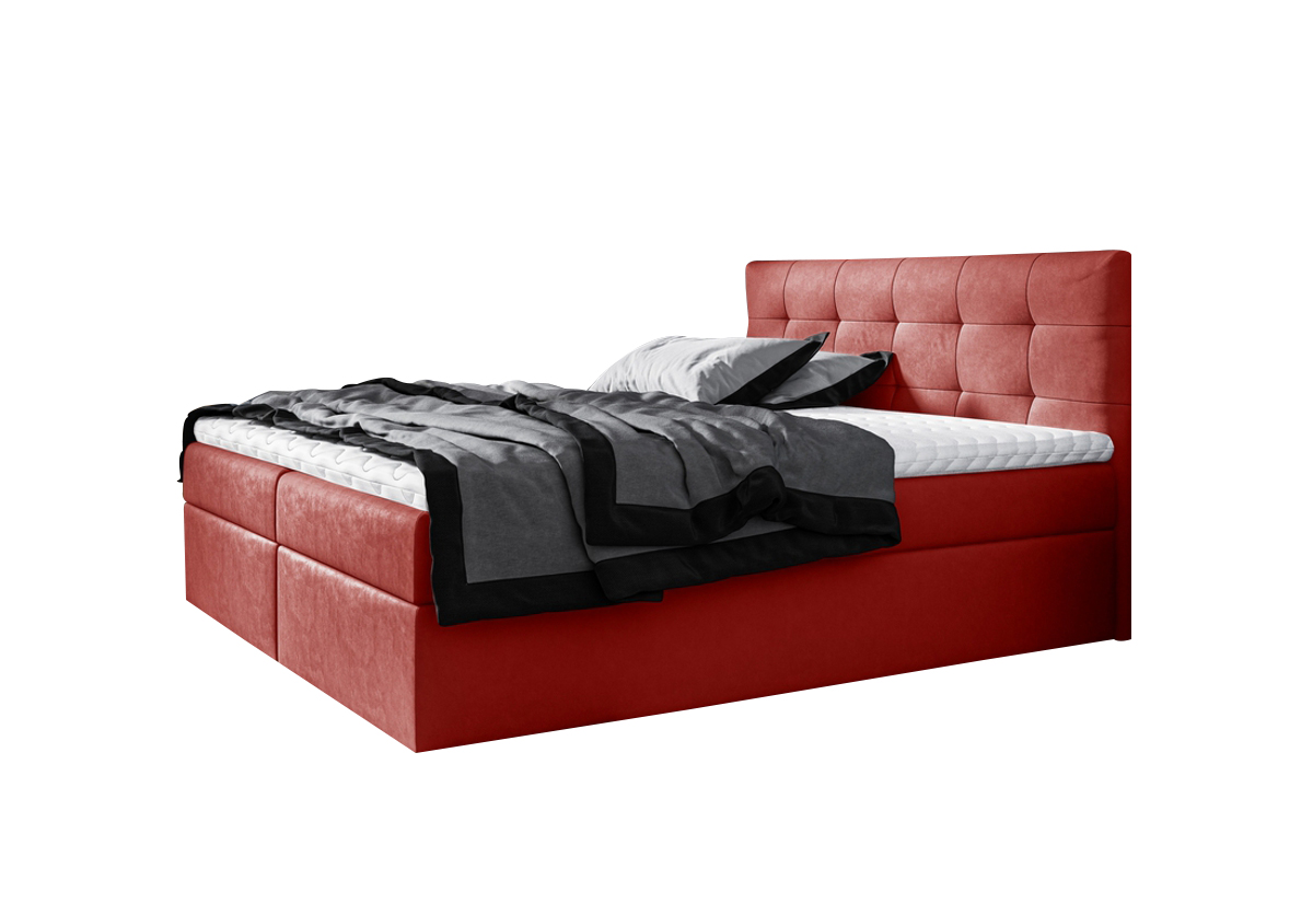 Supermobel Čalouněná postel boxspring ROCCO + topper, 120x200, jasmine 60