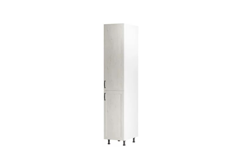 Supermobel Kuchyňská skříňka vysoká ROYAL D40SP, 40x212x58, bílá sosna skandinávská/dub divoký, pravá