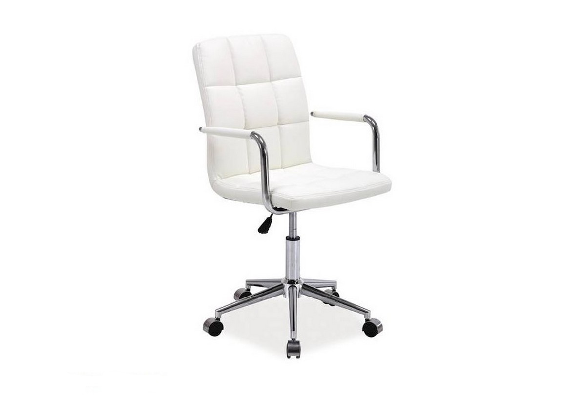 Supermobel Dětská židle Q-022, 51x87-97x40, bílá ekokůže